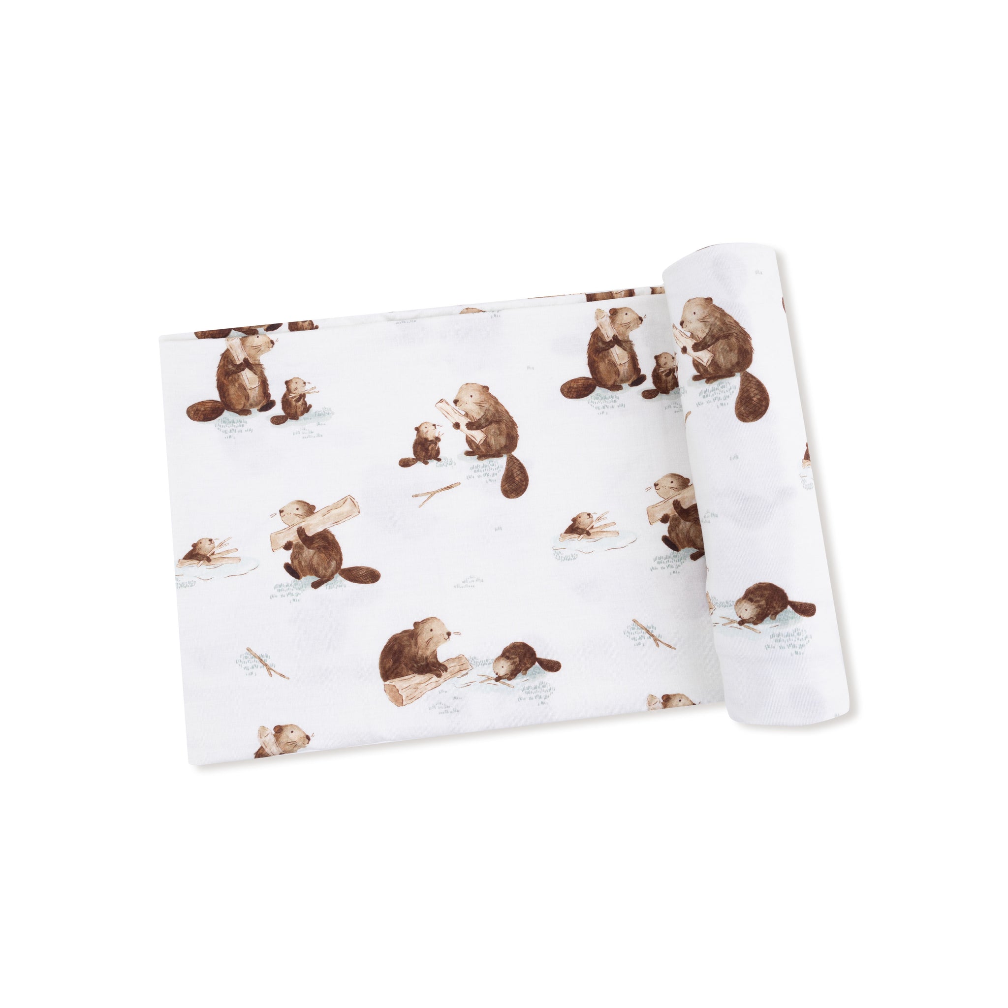 Baby Beavers Bamboo Swaddle Blanket