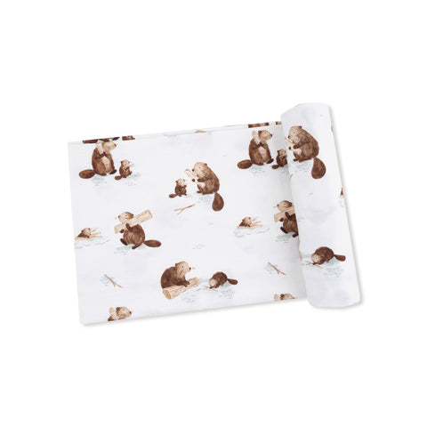 Baby Beavers Bamboo Swaddle Blanket
