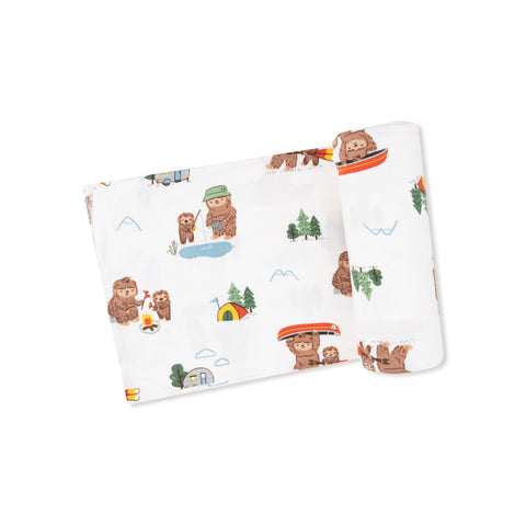 Bigfoot Camping Bamboo Swaddle Blanket