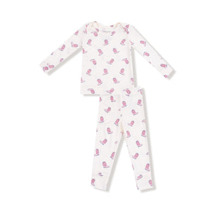 Petite Cowgirl Boots Rib Loungewear Set