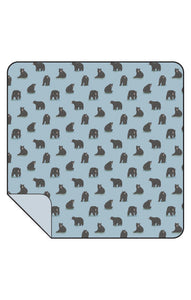 Black Bears Bamboo Swaddle Blanket