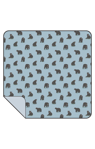 Black Bears Bamboo Swaddle Blanket