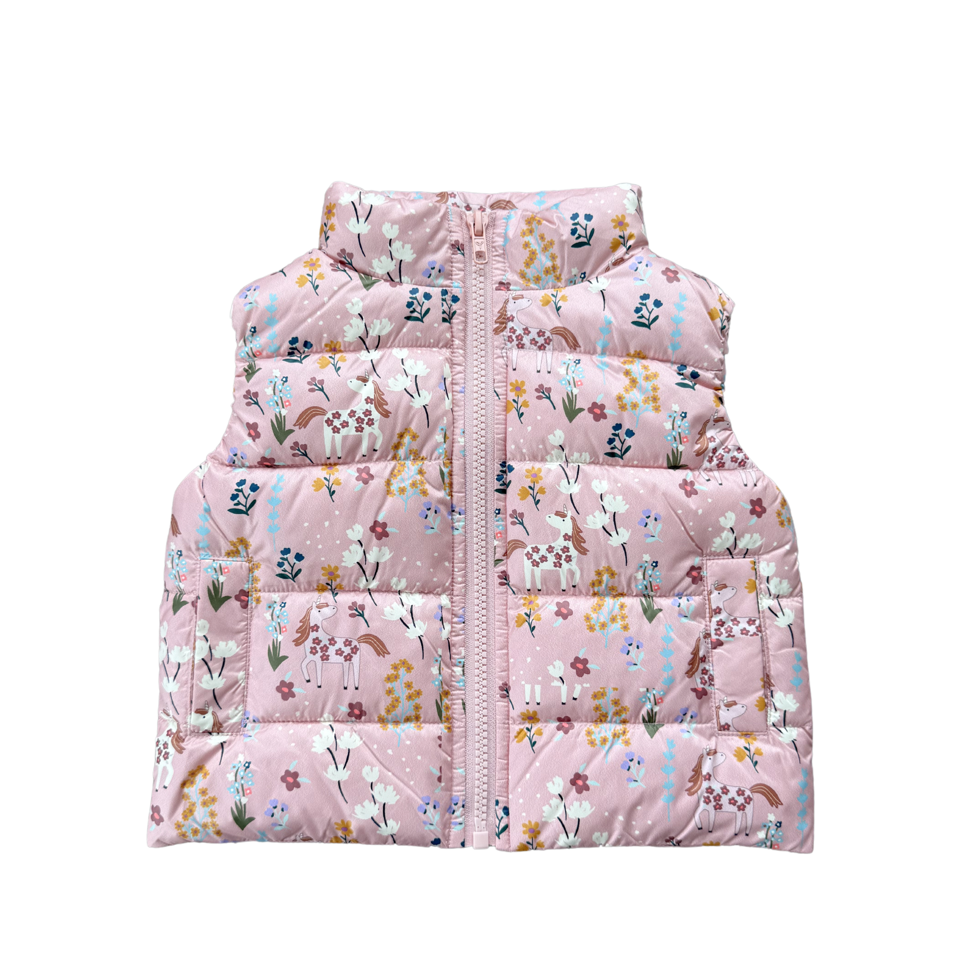 Puffer Vest-Unicorn