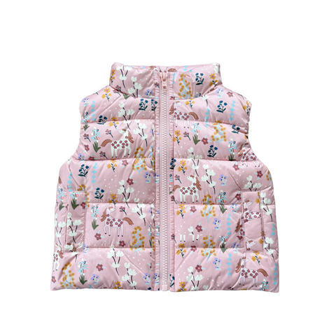 Puffer Vest-Unicorn