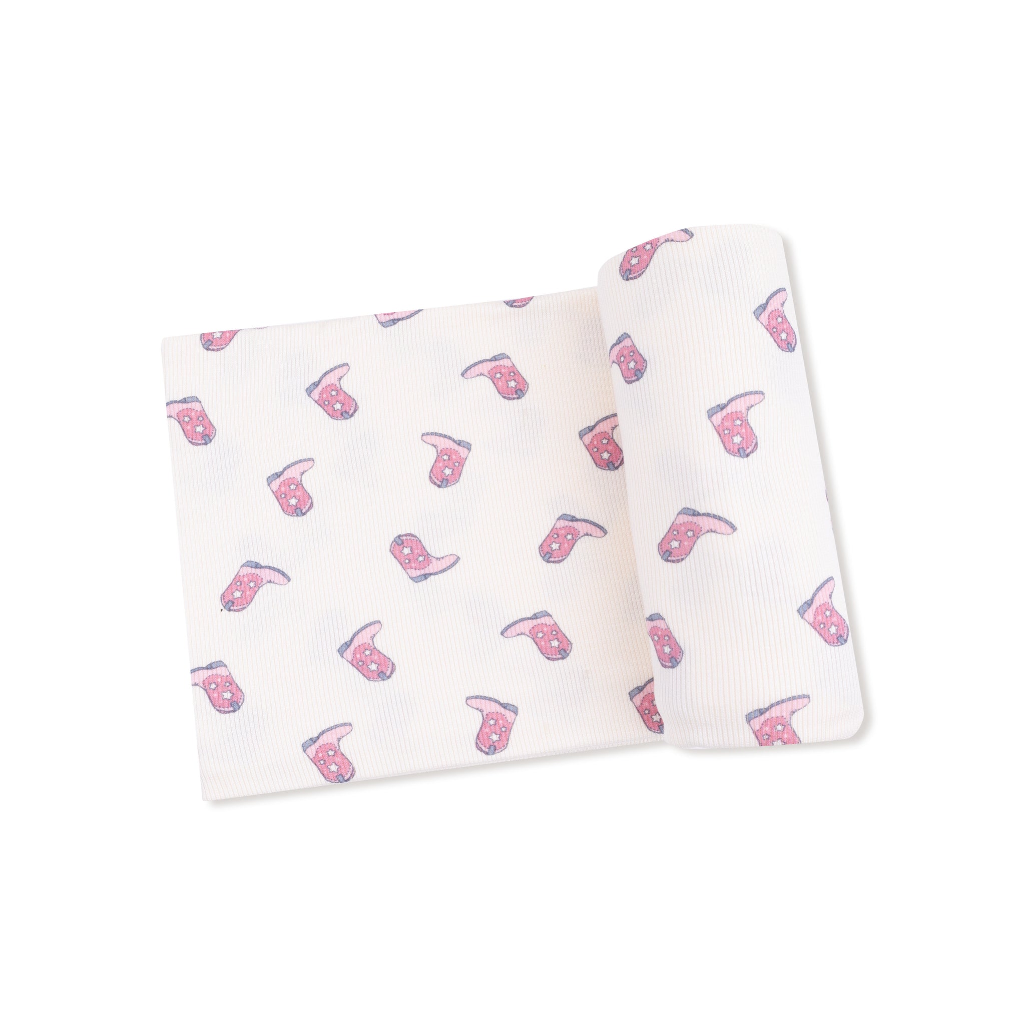 Petite Cowgirl Boots Bamboo Swaddle Blanket