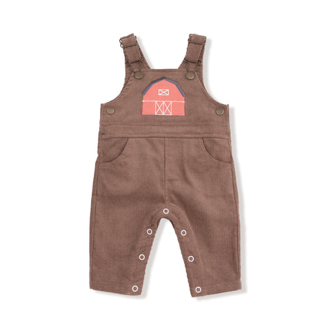 Little Farm-Cord Chocolate Malt Classic Overall