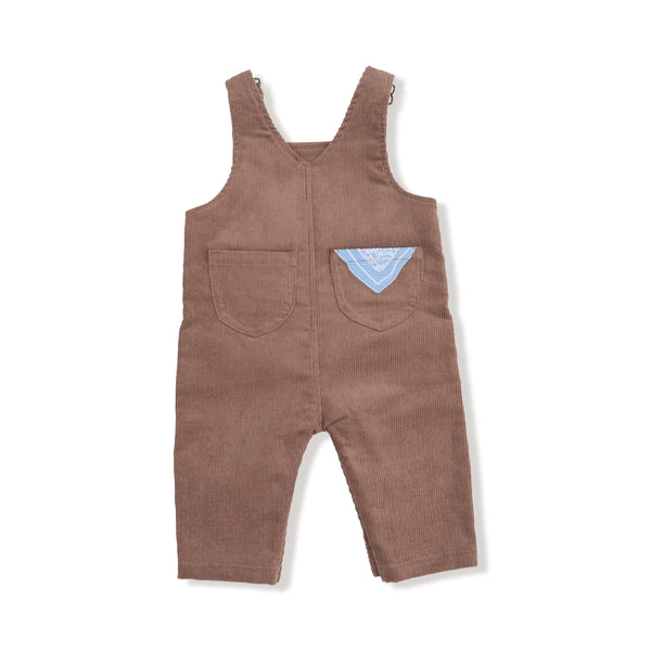 Little Farm-Cord Chocolate Malt Classic Overall