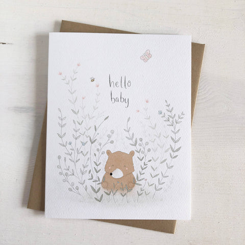 Hello Baby Bear Card