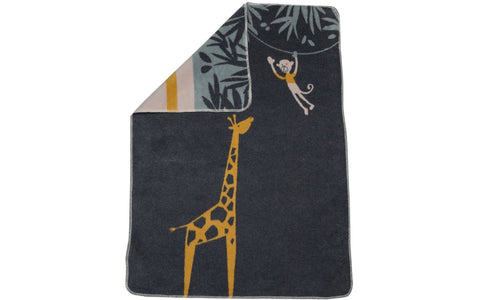 Maja Blanket/Giraffe/Charcoal 1654