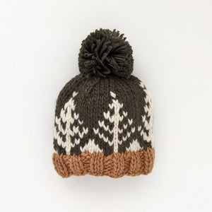 Forest Knit Beanie Hat-Loden