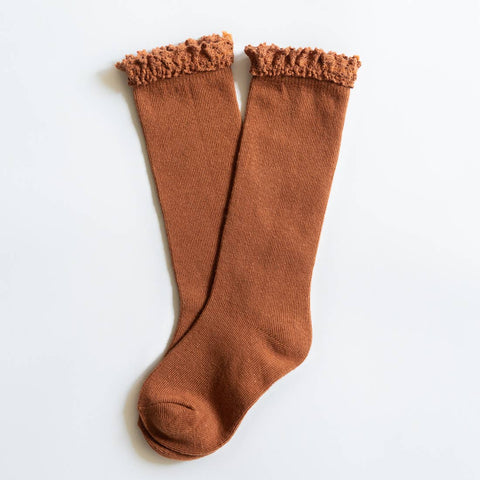 Sugar Almond Lace Top Knee High