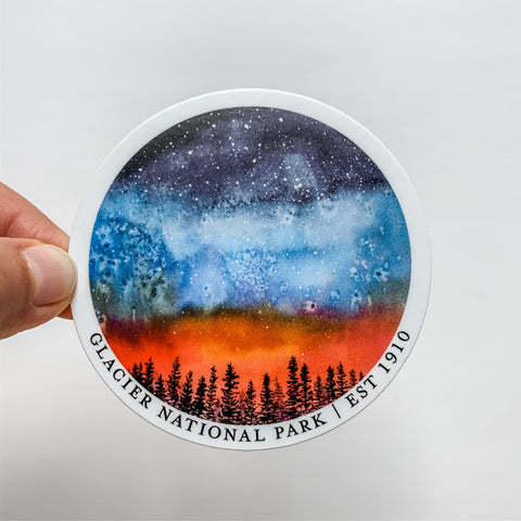 Glacier National Park Forest Sticker