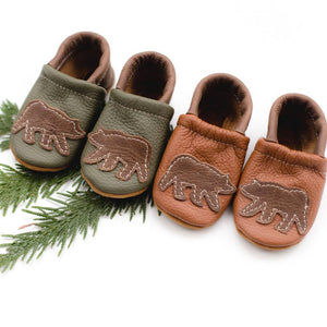 Shoes with Designs - Bear on Sienna