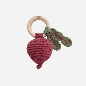 Cotton Crochet Rattle Beet